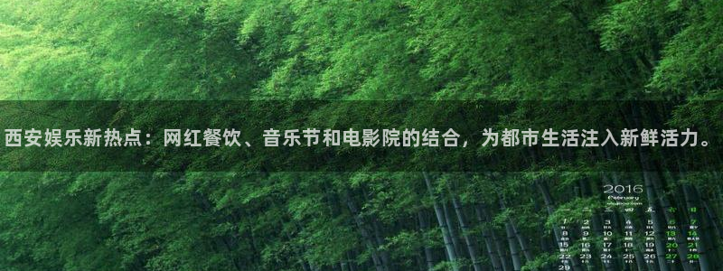 OB视讯官网：西安娱乐新热点：网红餐饮、音乐节和电影院的结合，为都市生活注入新鲜活力。