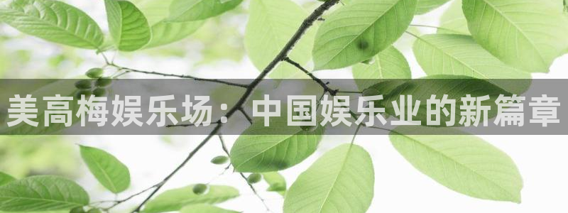 OB视讯app下载安装：美高梅娱乐场：中国娱乐业的新篇章
